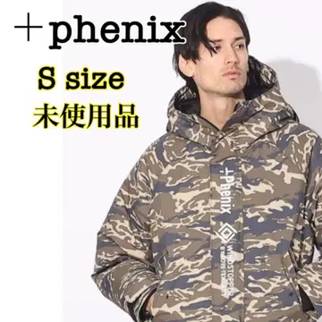 새상품 플러스 피닉스 +phenix 카모 패턴 다운 자켓 풀 집업