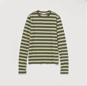 auralee GRADIENT STRIPE JERSEY LIS TEE