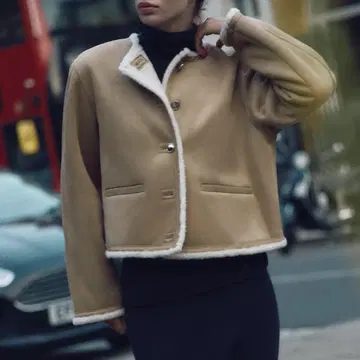 [ ZARA ] 새상품급 더블 페이스 골드 버튼 자켓 S 사이즈