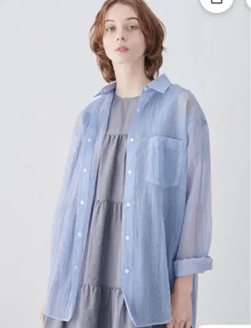 완판템 새상품급 BSHOP 별주 로즈마리 나일론 메쉬 셔츠