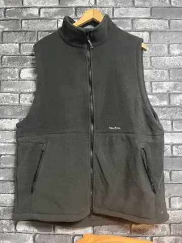 NAUTICA 다크 그레이 플리스 베스트 L 사이즈