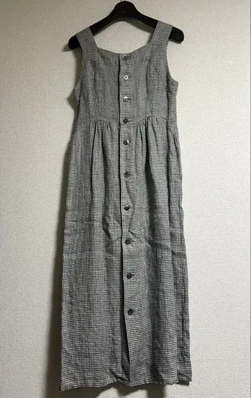 fig LONDON 피그런던 린넨 체크 원피스