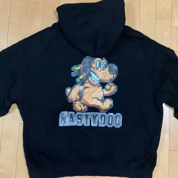 NASTY DOG 픽셀 후드티 사이즈 2 L 사이즈