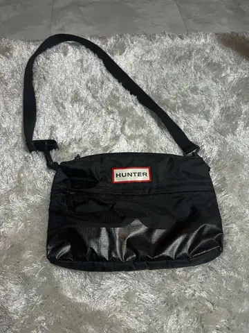 HUNTER 블랙 숄더백