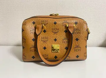 MCM 브라운 가죽 숄더백