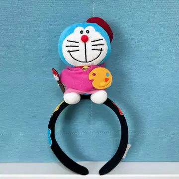 USJ 한정판 도라에몽 봉제 인형 머리띠 그림 세계 이야기