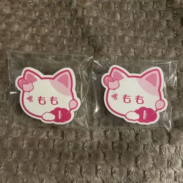 아이나나 난자타운 콜라보 네임 배지 모모 2개 세트