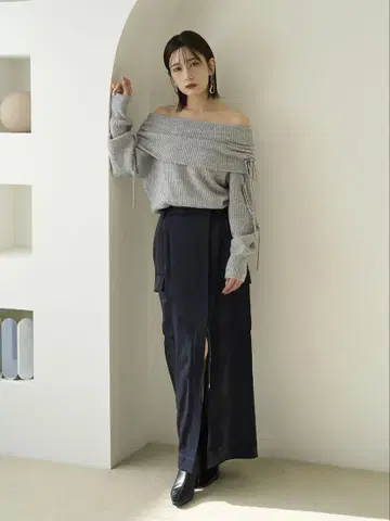 FRAY I.D 프레이아이디 새틴 카고 스커트