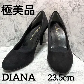 [컨디션 최상] DIANA 스웨이드 펌프스 23.5cm 블랙