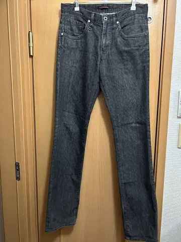 레오파드 데님 팬츠