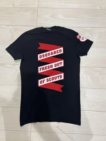 DSQUARED2 남성용 T셔츠 S 사이즈 블랙