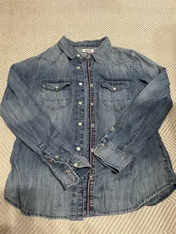 타미힐피거 XS 데님 셔츠 긴팔