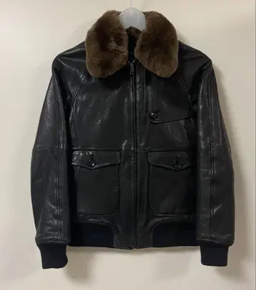 MACPHEE 라무 양 퍼 가죽 자켓