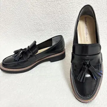 TSUMORI CHISATO WALK 천연 가죽 태슬 로퍼 23.5