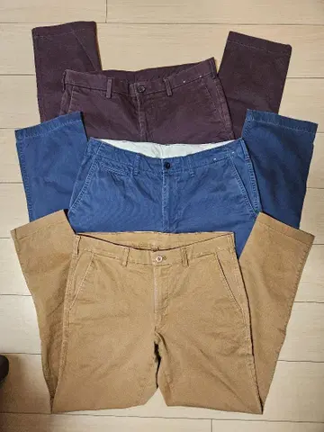 [ UNIQLO ] 남성용 데님 팬츠 3개 묶음 판매
