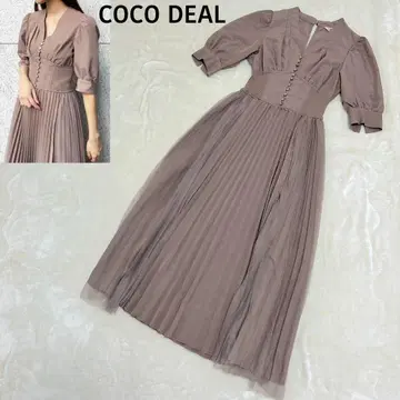 COCO DEAL 코코딜 이소재 MIX 리브 코르셋 원피스