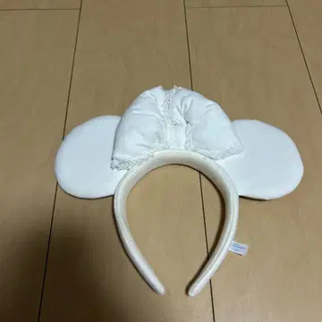 미키 귀 머리띠 화이트