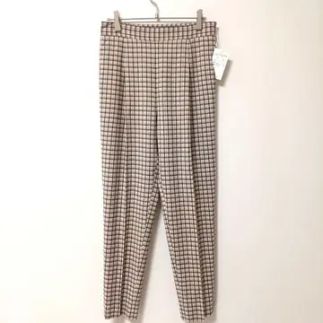 새상품 보르지 울 체크 팬츠 34