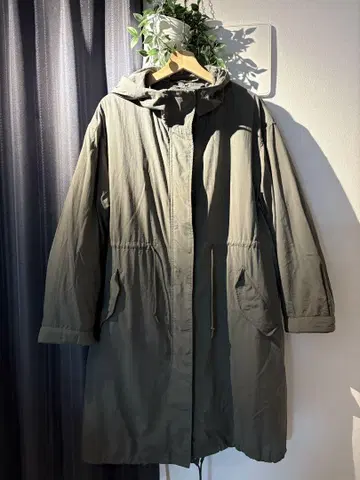 UNIQLO 나일론 모즈 코트 오버 사이즈