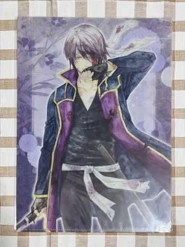 [ 미사용품 ] 은혼 타카스기 아니쿠지 수채화 클리어 파일 요이시시