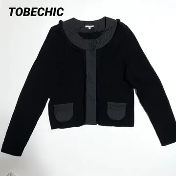 TO BE CHIC 이소재 니트 프릴 자켓 가디건 46