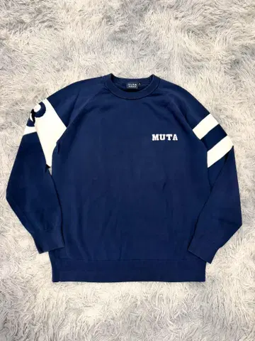 muta MARINE 레터드 코튼 스웨터