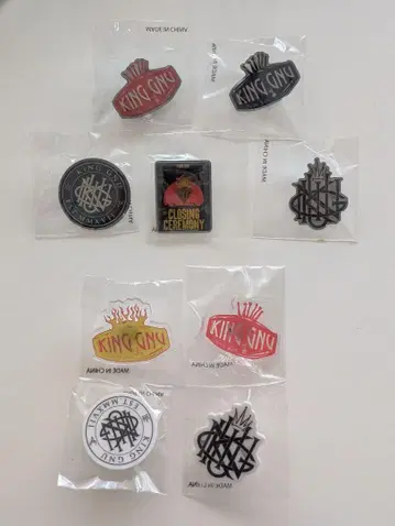 King Gnu CLUBGNU 가챠 배지 세트