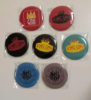 King Gnu FC 한정판 캔뱃지 컴플리트 세트