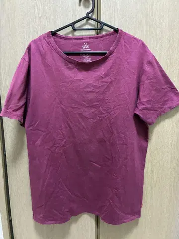 VIRGO WEAR WORKS 와인 레드 T셔츠