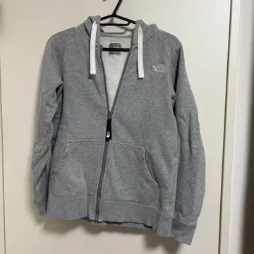 [ THE NORTH FACE ] 리어뷰 풀 지퍼 후디 그레이 여성용