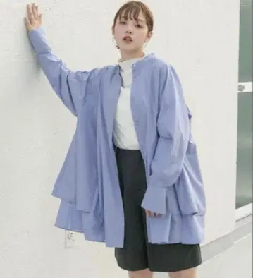 [당일 발송] 헴턱 미니 셔츠 원피스