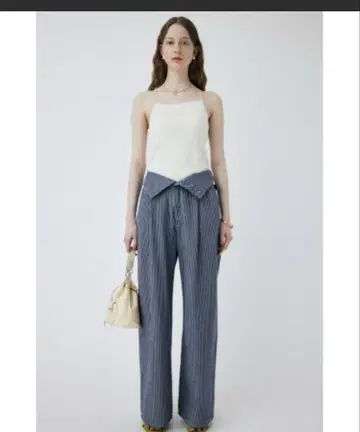 moussy 데님 코르셋 디자인 와이드 스트레이트