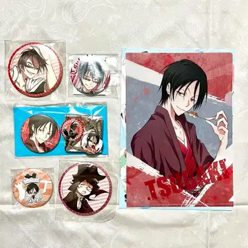 SERVAMP  츠바키 트레이딩 캔뱃지 클리어 파일 복권