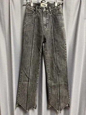 viavanda V CUT DENIM PANTS 블랙