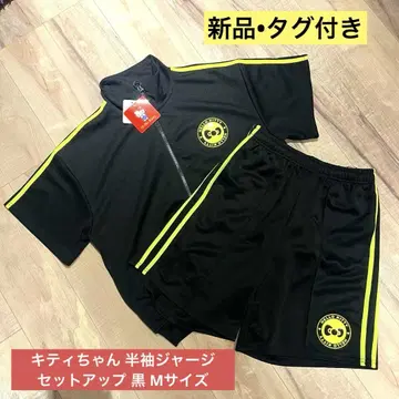[ 새상품 택 포함 ] 키티 반팔 저리 셋업 블랙