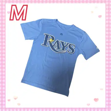 구제 의류 마제스틱 Majestic RAYS T셔츠 M 사이즈 블루