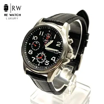 R7-3675 SEIKO 7T92-0880 크로노그래프 블랙 다이얼
