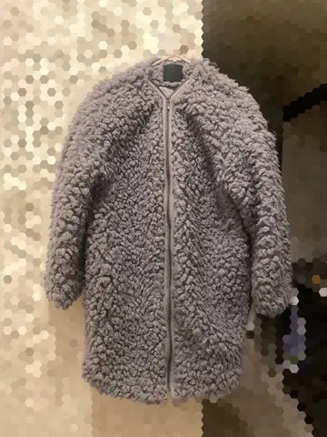 그레이 보아 자켓 플리스 자켓