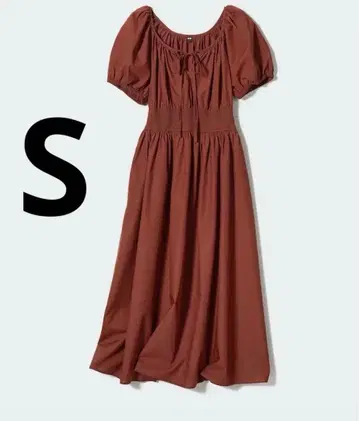 UNIQLO 볼륨 슬리브 원피스 S