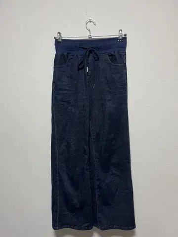 새상품급 스콧 클럽 드로스트 와이드 데님 팬츠