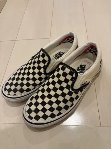 VANS 슬립온 체커 SKATE SLIP-ON POP CUSH