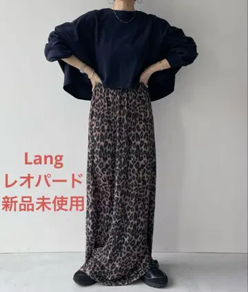 [ 새상품 ] wee9s 레오파드 무늬 롱 스커트 Long 사이즈