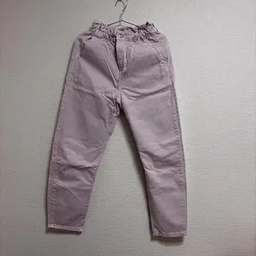 ZARA 핑크 캐주얼 팬츠 허리밴딩