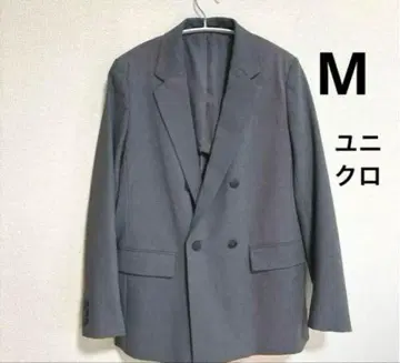 [ 새상품급 ] UNIQLO 24SS 더블 자켓 그레이 M