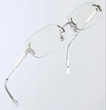 reclow 무테 안경 블루라이트 차단 실버