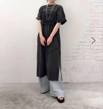 lepsim 피그먼트 원피스 차콜