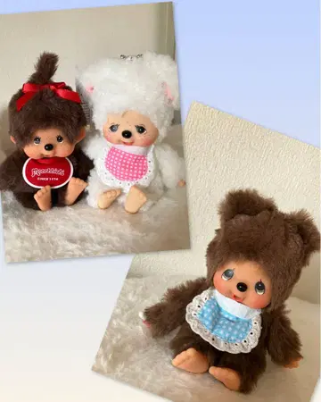 몬치치 여아 & 참 & 곰 키체인 세키구치 3종 세트