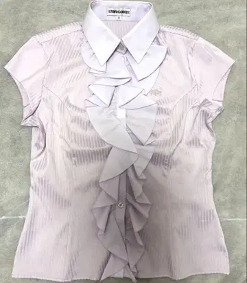 새상품 나라 까미체 클래시컬 프릴 소매 없는 블라우스