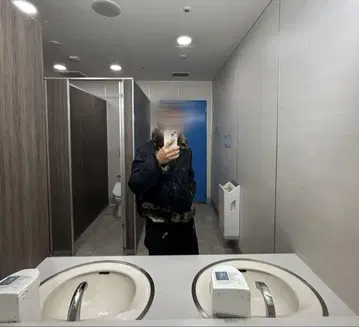 블랙 자켓 M 후드 부착 피치 펑크
