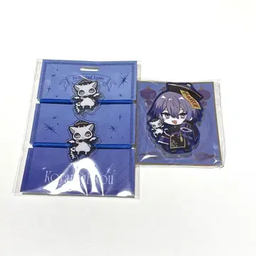 코야나기 로우 2주년 아크릴 블록 머리끈